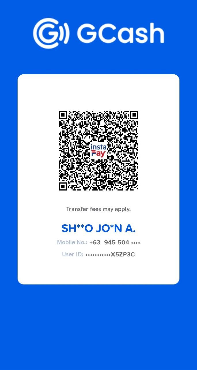 GCash QR code for Shelo John Adaya